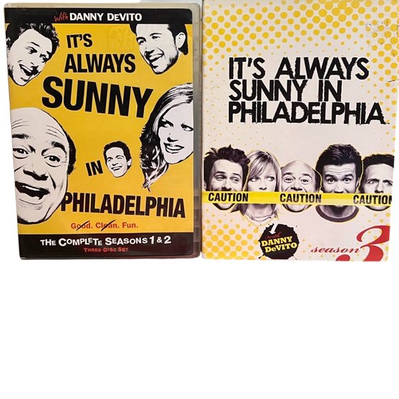 It's Always Sunny in Philadelphia: Season 1 & 2 & 3 DVDs - Picture 1 of 3